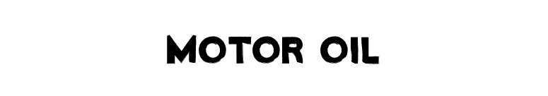 Motor Oil font preview