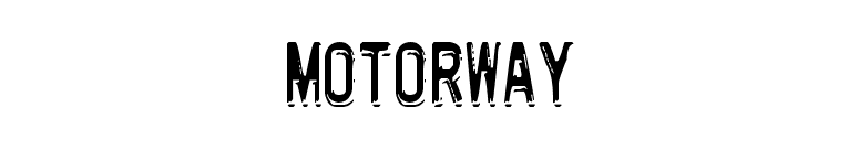 Motorway font preview