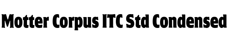 Motter Corpus ITC Std Condensed font preview
