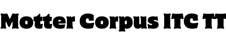 Motter Corpus ITC TT font preview