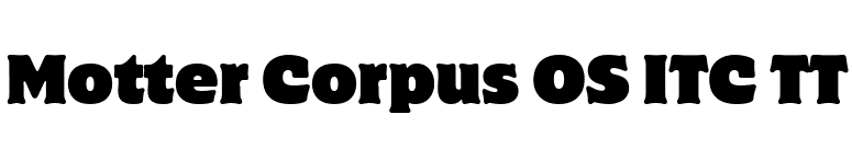 Motter Corpus OS ITC TT font preview