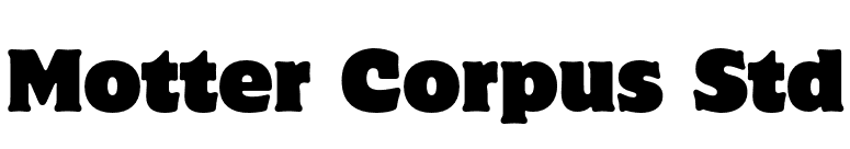 Motter Corpus Std font preview
