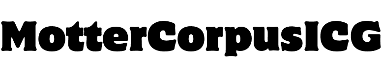 MotterCorpusICG font preview