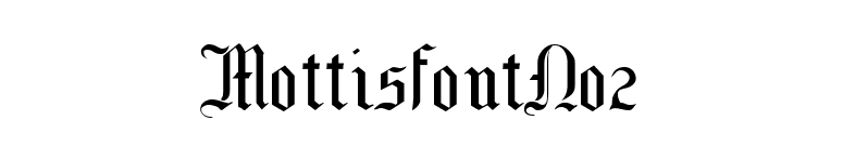 MottisfontNo2 font preview