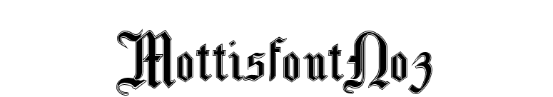 MottisfontNo3 font preview