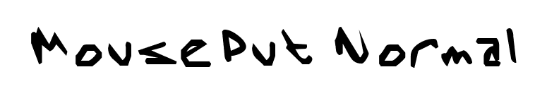 MousePut Normal font preview