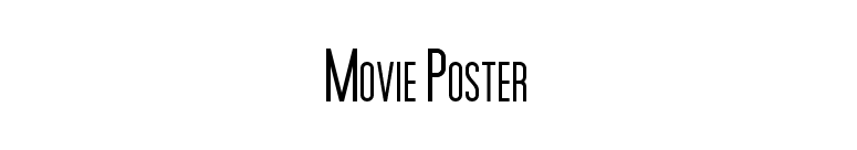 Movie Poster font preview