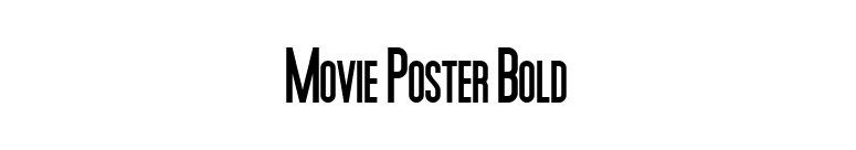 Movie Poster Bold font preview