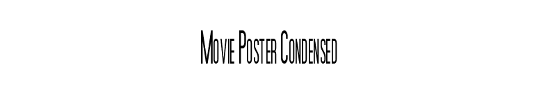 Movie Poster Condensed font preview