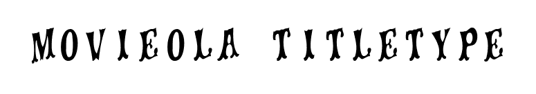 movieola titletype font preview