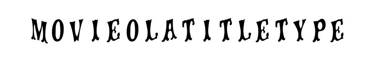 Movieolatitletype font preview