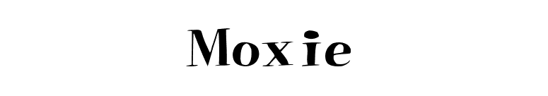 Moxie  font preview