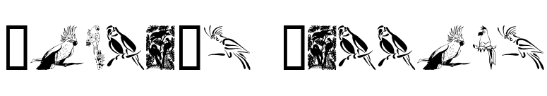 Moyra's Parrots font preview