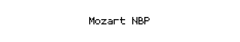 Mozart NBP font preview