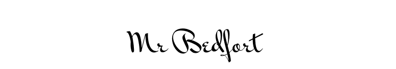 Mr Bedfort font preview