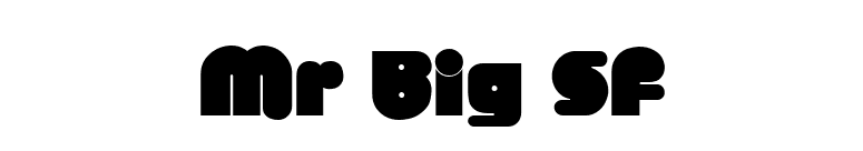 Mr Big SF font preview