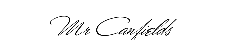 Mr Canfields font preview