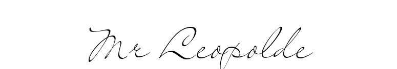 Mr Leopolde font preview