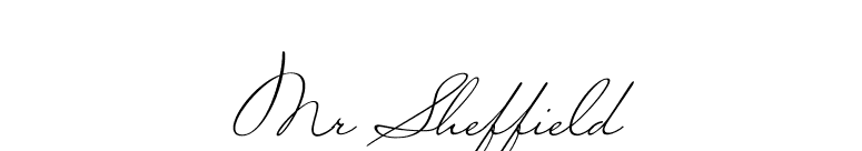 Mr Sheffield font preview