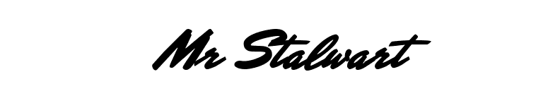 Mr Stalwart font preview