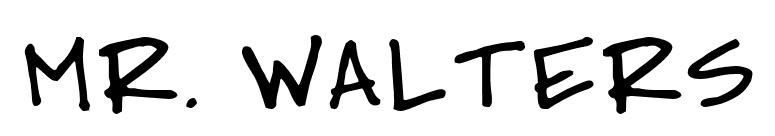 Mr. Walters font preview