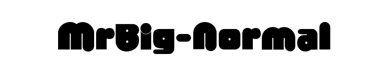 MrBig-Normal font preview