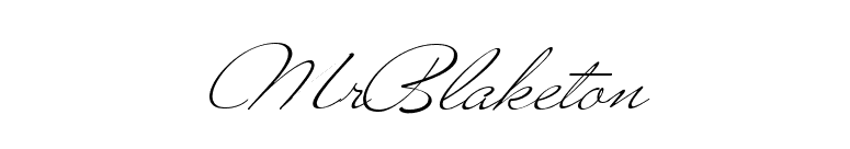 MrBlaketon font preview