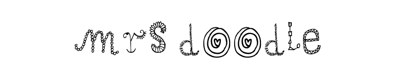 Mrs Doodle font preview