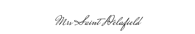 Mrs Saint Delafield font preview