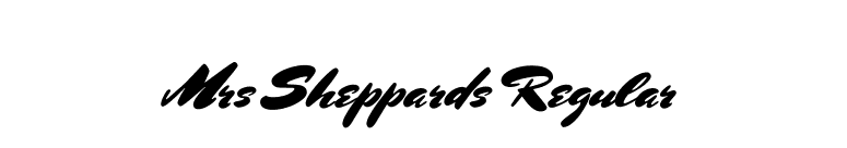 Mrs Sheppards Regular font preview