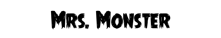 Mrs. Monster font preview