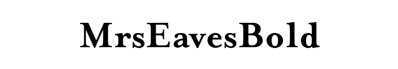 MrsEavesBold font preview