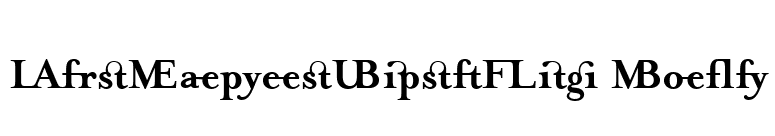 MrsEavesJustLig Bold font preview