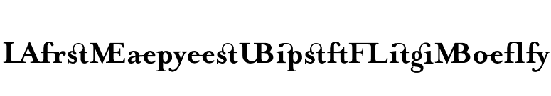 MrsEavesJustLigBold font preview