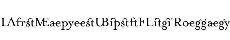 MrsEavesJustLigRoman font preview