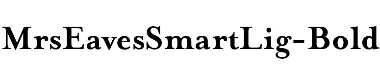 MrsEavesSmartLig-Bold font preview