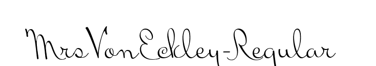 MrsVonEckley-Regular font preview