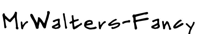 MrWalters-Fancy font preview