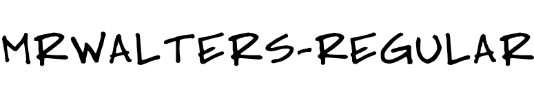 MrWalters-Regular font preview