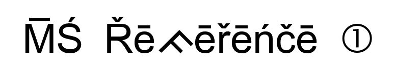 MS Reference 1 font preview