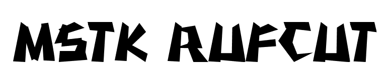 MSTK RUFCUT font preview