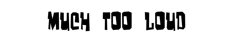 Much too loud font preview