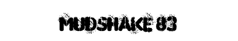 MUDSHAKE 83 font preview