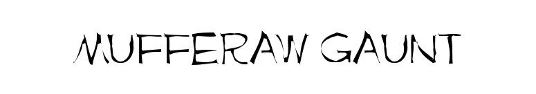 Mufferaw Gaunt font preview