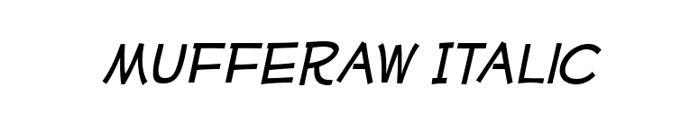 Mufferaw Italic font preview