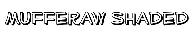 Mufferaw Shaded font preview
