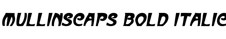MullinsCaps Bold Italic font preview