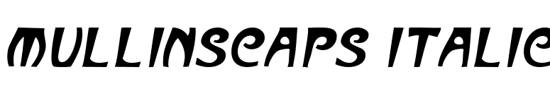 MullinsCaps Italic font preview