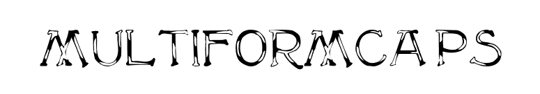 MultiformCaps font preview