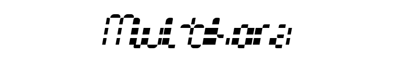 Multihora font preview